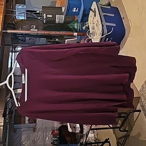 justfab long sleeve purple top size 1x